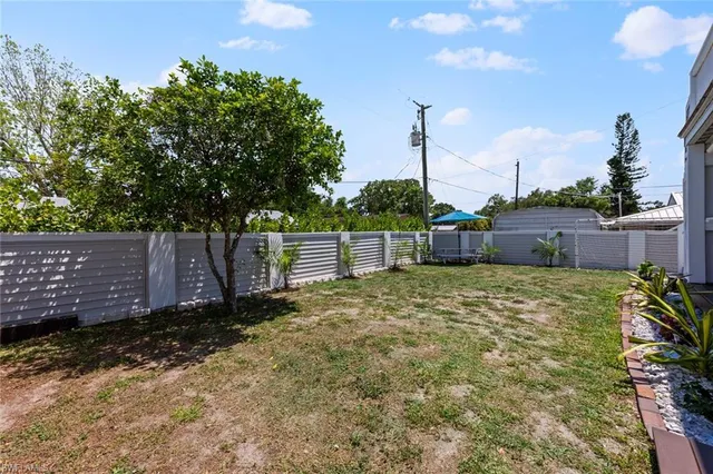 a backyard of a house