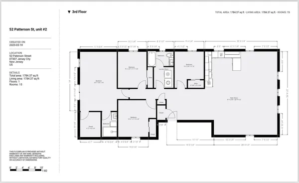 $3,600 | 52 Paterson Street, Unit 2, Jersey City, NJ 07307