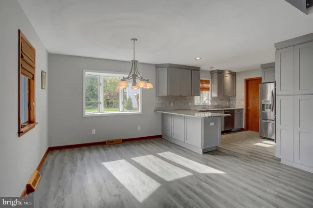 a kitchen with stainless steel appliances white cabinets and a stove