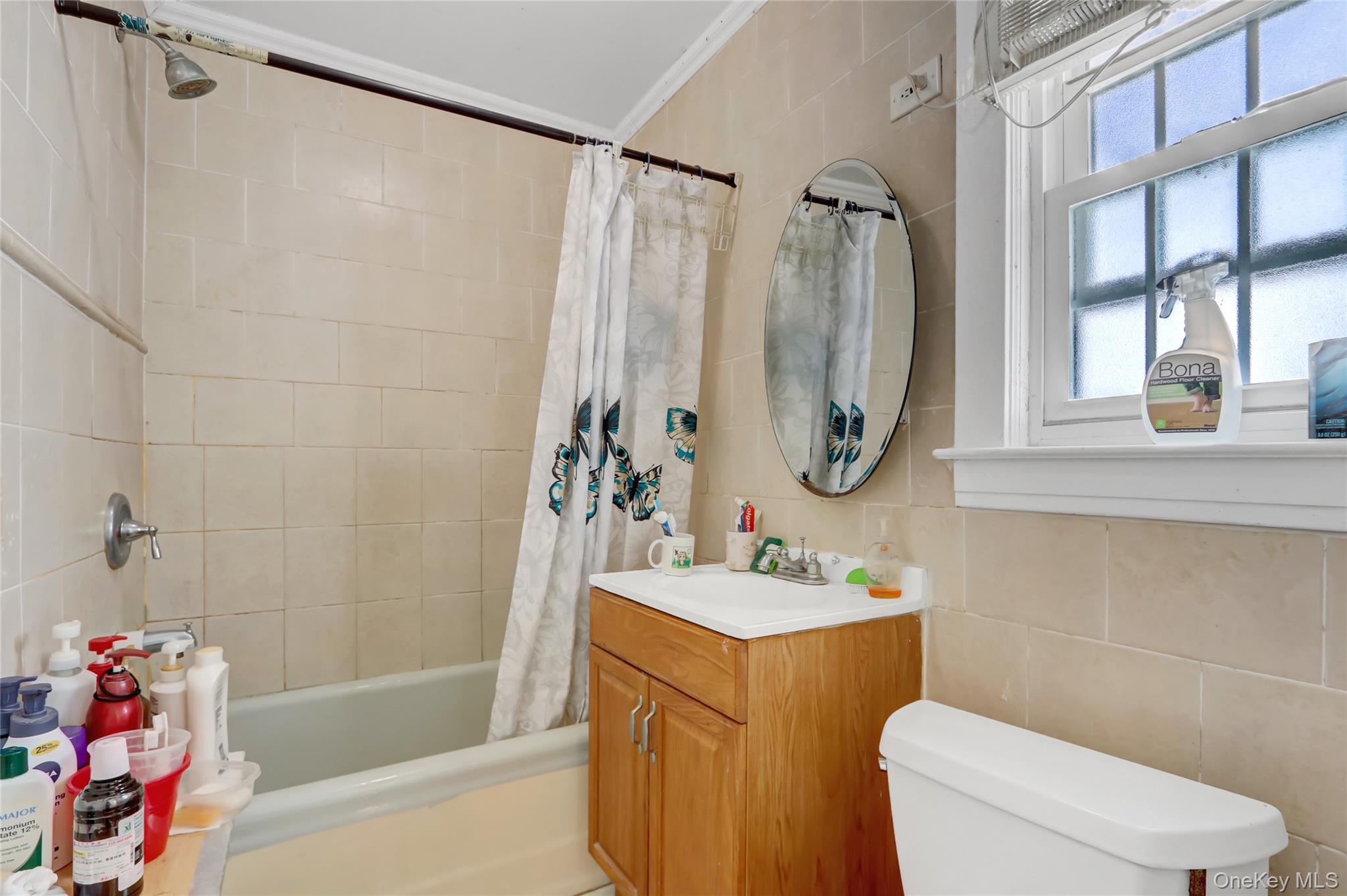 6 Walnut Place Great Neck, NY 11021 - Photo 11 of 19 a bathroom with a sink toilet and shower