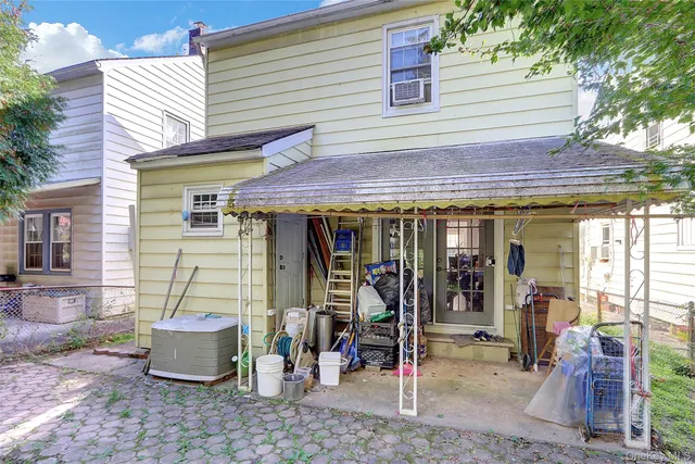 a view of a living room with a patio