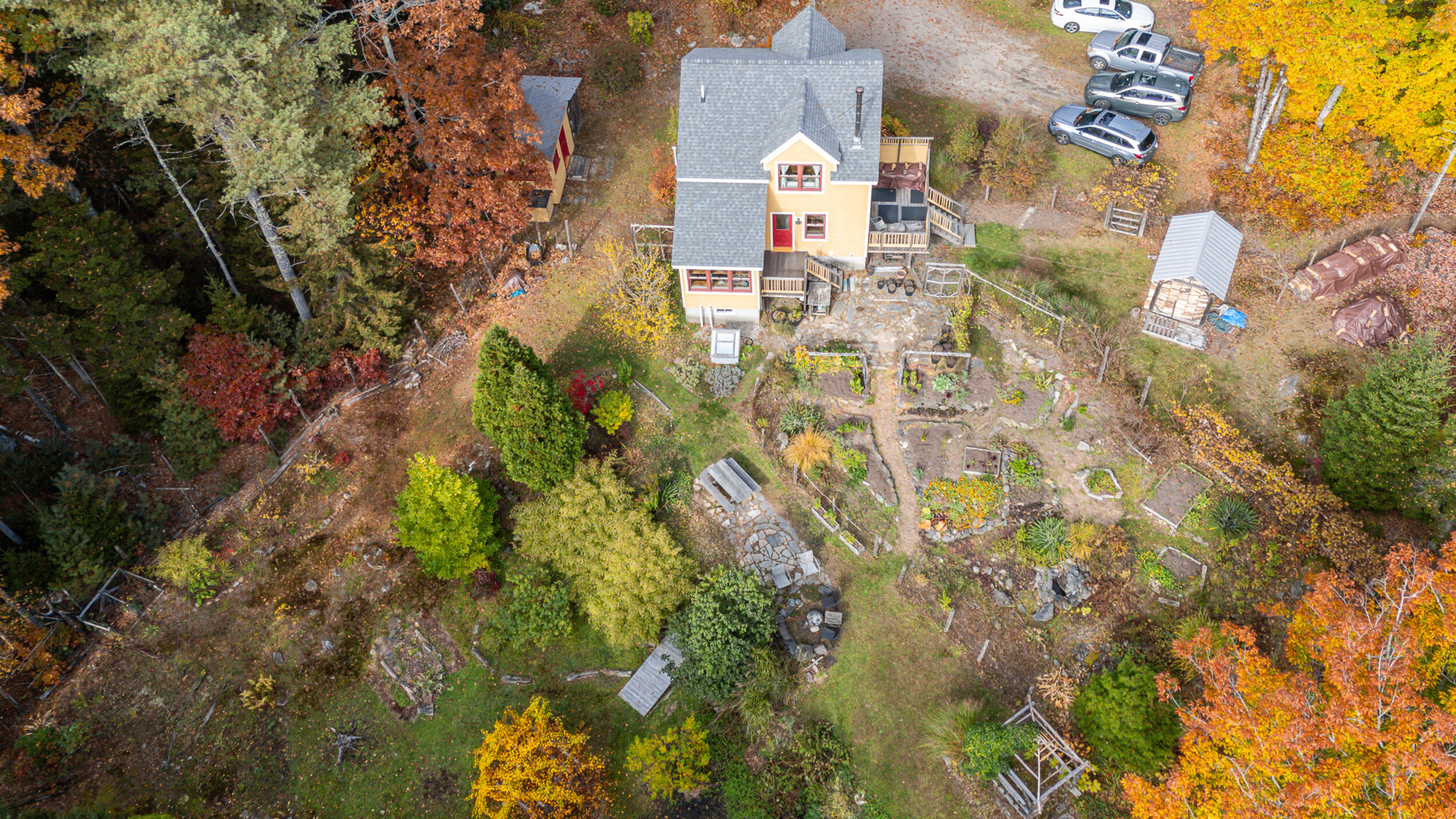 903 Mere Point Road Brunswick, ME 04011 - Photo 56 of 59 Main house from overhead