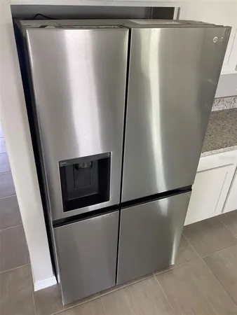 a close view of refrigerator