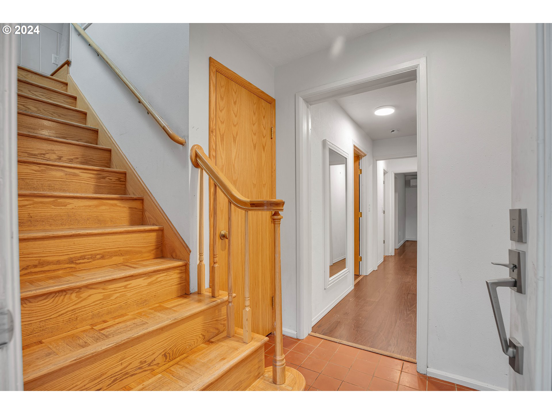 22715 Southwest Eagle Point Road Sheridan, OR 97378 - Photo 22 of 44 a view of entryway and hall with wooden floor