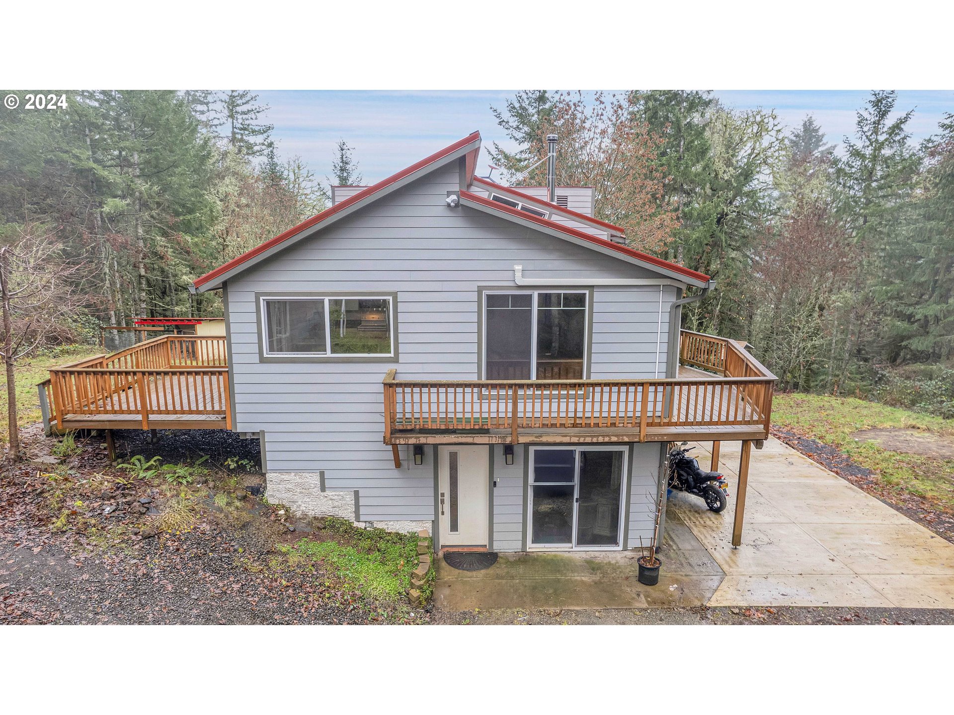 22715 Southwest Eagle Point Road Sheridan, OR 97378 - Photo 4 of 44 a house view with a backyard space