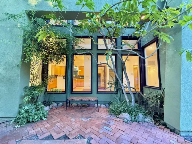 a view of a house with a balcony
