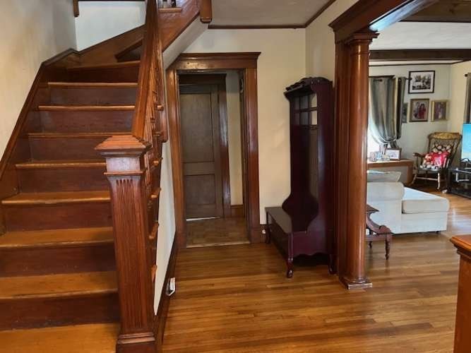 43 Loring Road Winthrop, MA 02152 - Photo 8 of 21 a view of entryway and hall with wooden floor