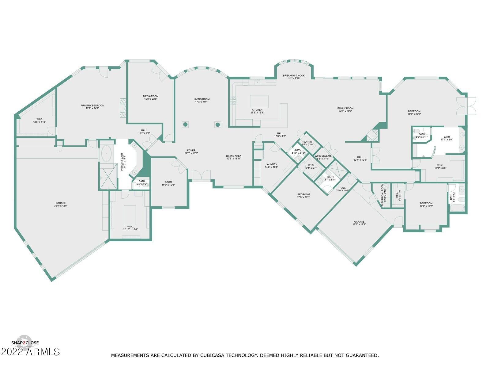 426 East Windmere Drive Phoenix, AZ 85048 - Photo 86 of 88 93_House_With_Dimensions_mls
