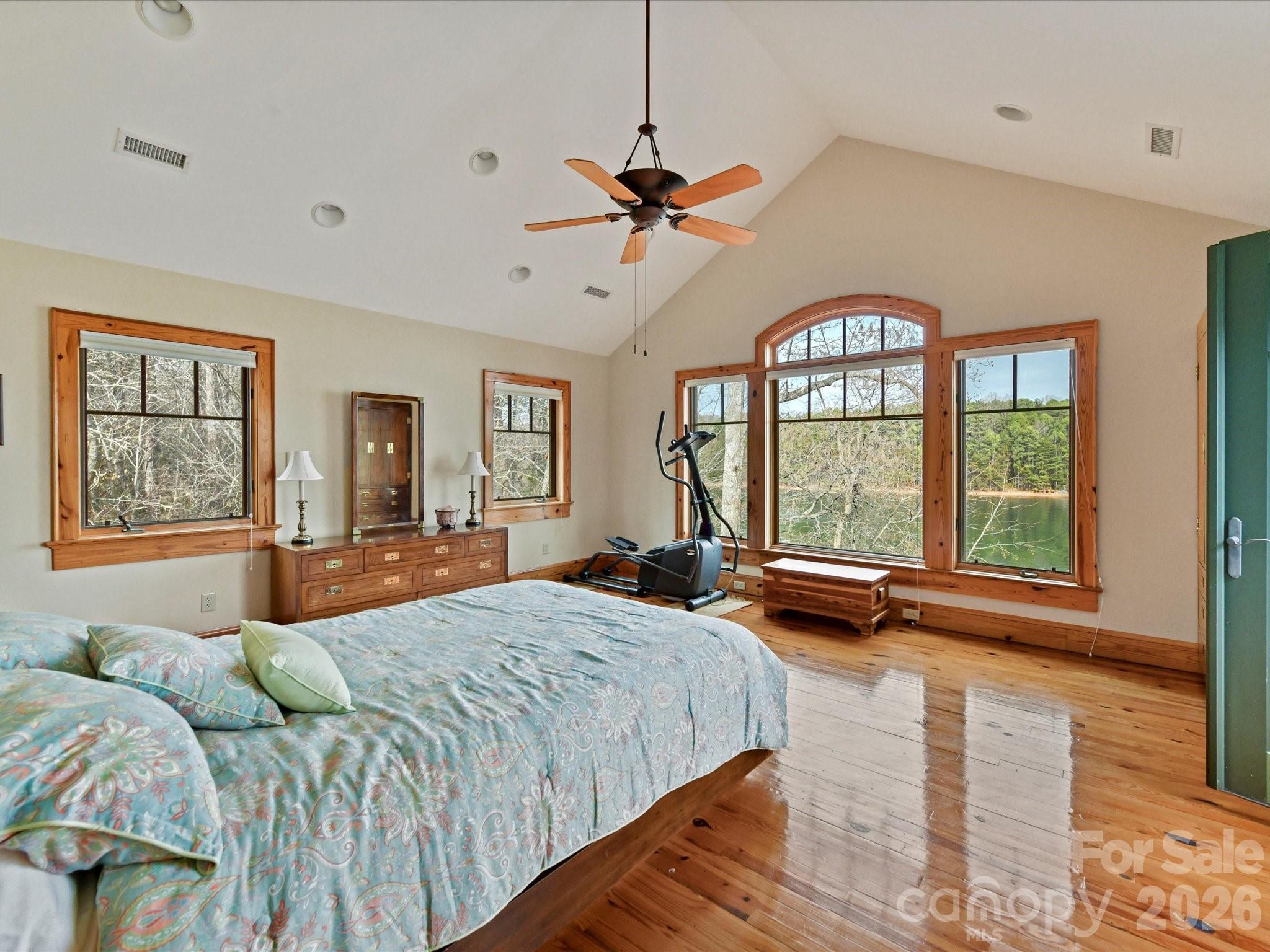 4312 Hazel Street Terrell, NC 28682 - Photo 25 of 45 a bedroom with a bed and a large window