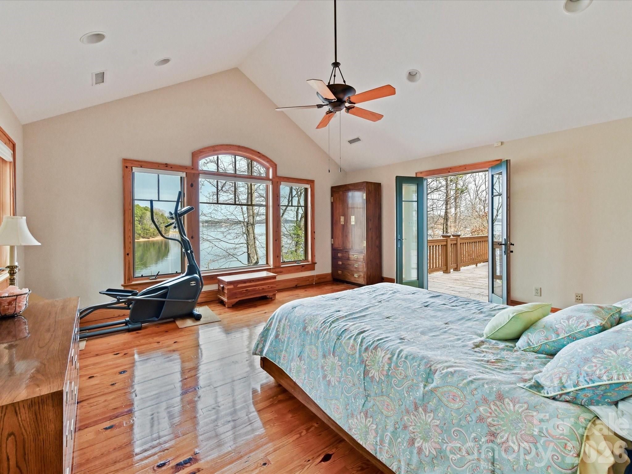 4312 Hazel Street Terrell, NC 28682 - Photo 26 of 45 a bedroom with a large bed and a large window