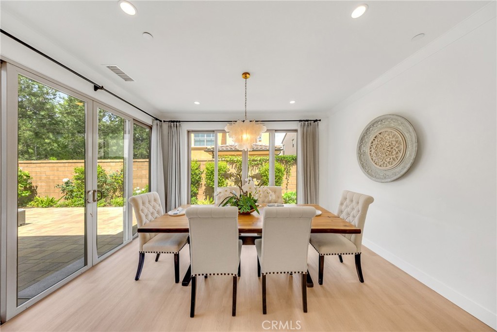 182 Frontier Irvine, CA 92620 - Photo 19 of 41 a view of a dining room with furniture window and outside view