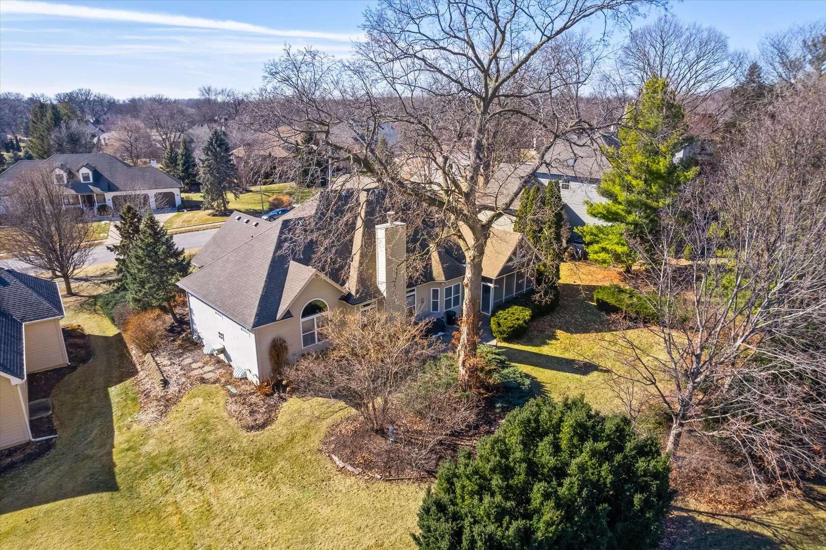 6 Winthrop New Road Sugar Grove, IL 60554 - Photo 31 of 38 a view of a house with a yard and sitting area