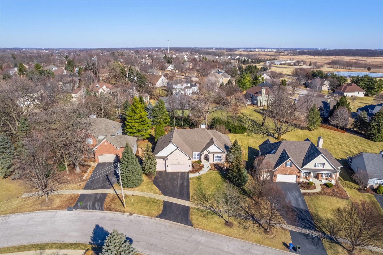 6 Winthrop New Road Sugar Grove, IL 60554 - Photo 32 of 38 an aerial view of residential houses with outdoor space