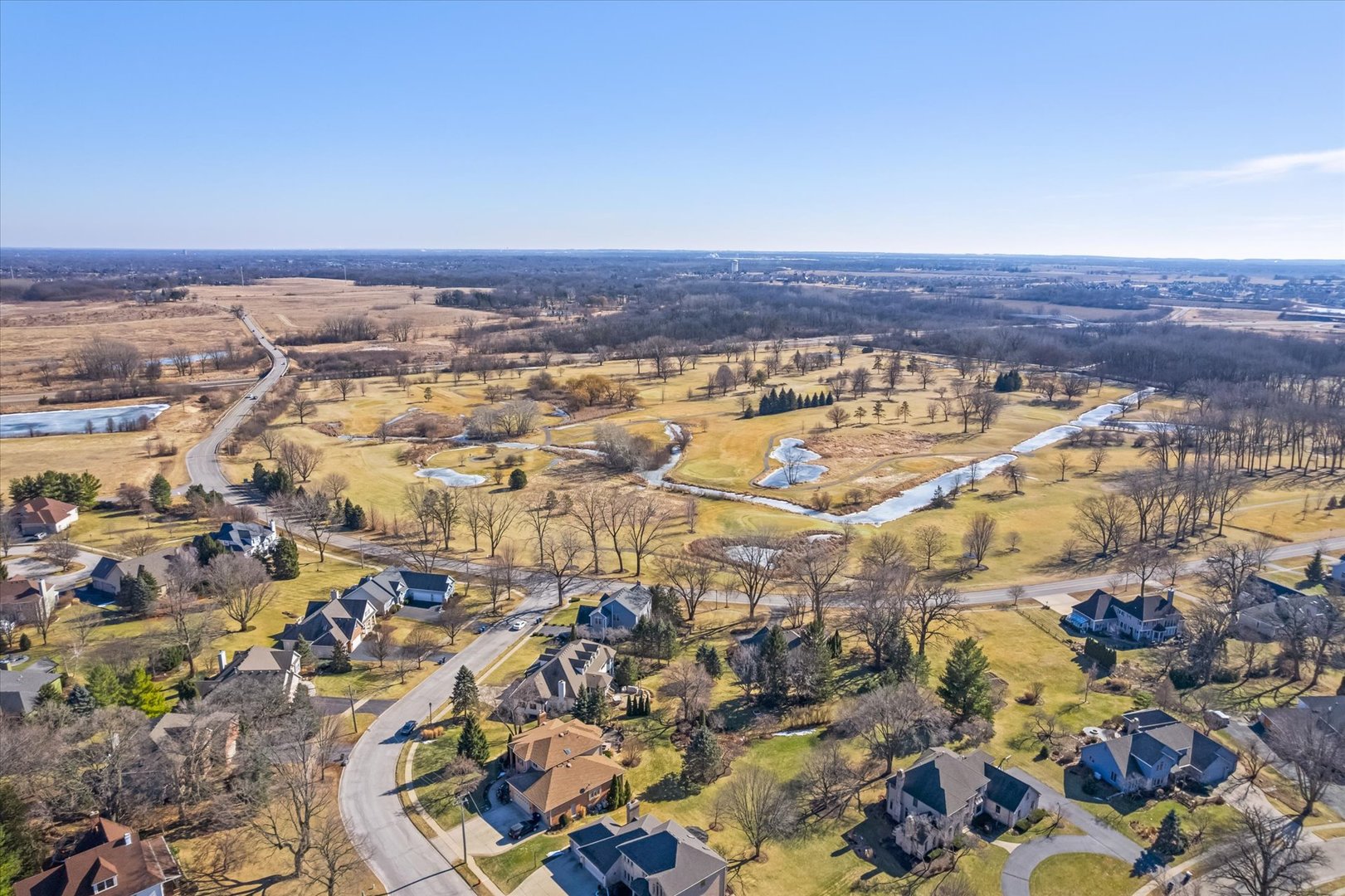 6 Winthrop New Road Sugar Grove, IL 60554 - Photo 35 of 38 an aerial view of residential building and parking space