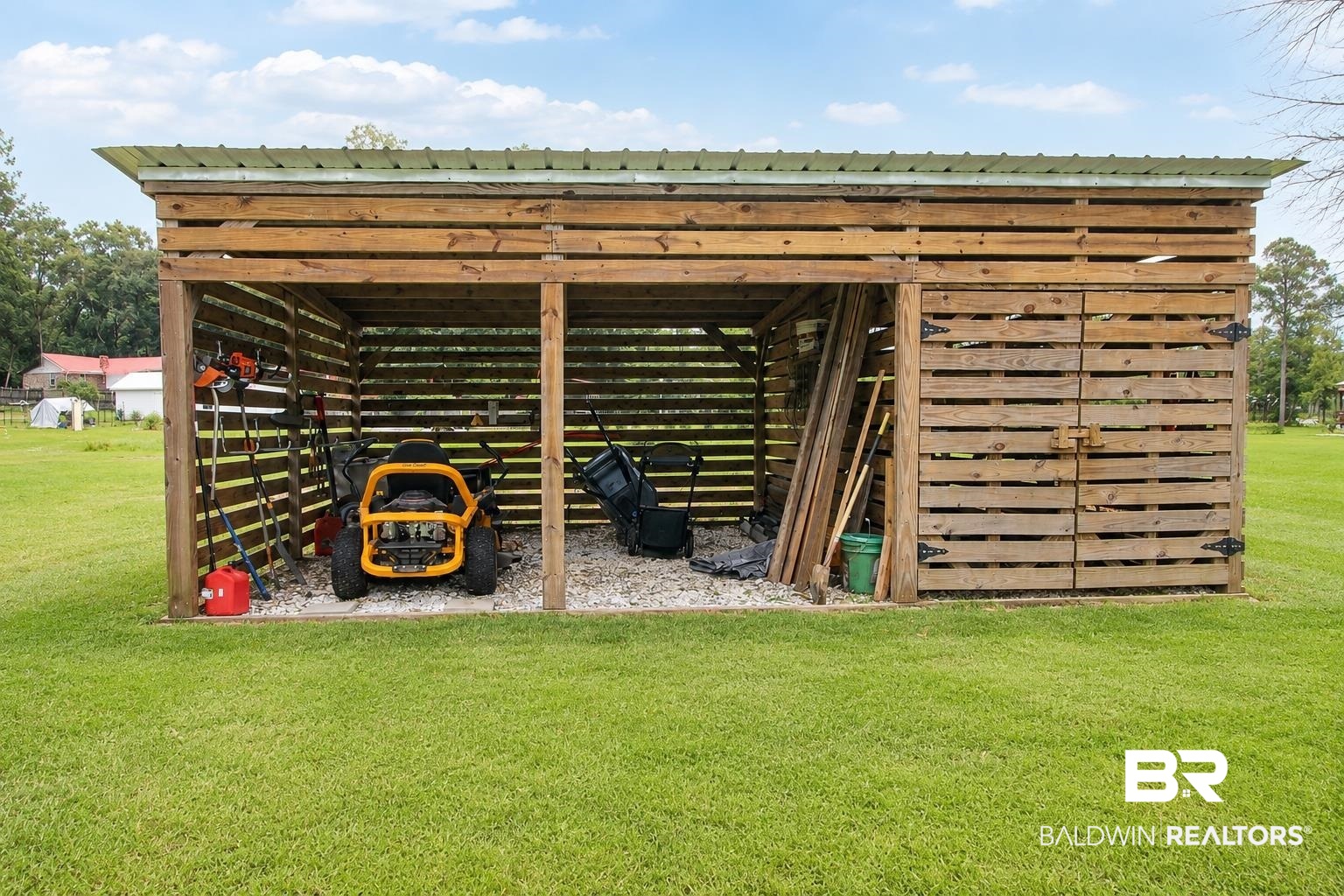 9825 Wolf Creek Ridge Elberta, AL 36530 - Photo 67 of 76 Wood-built multi-bay outbuilding featuring a metal roof