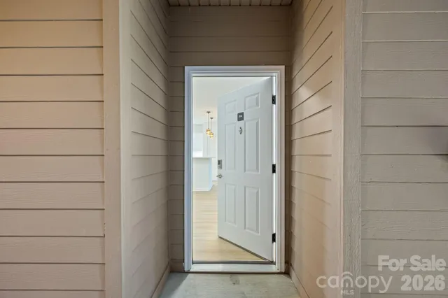 a view of front door