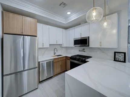 a bedroom with a bed and a closet