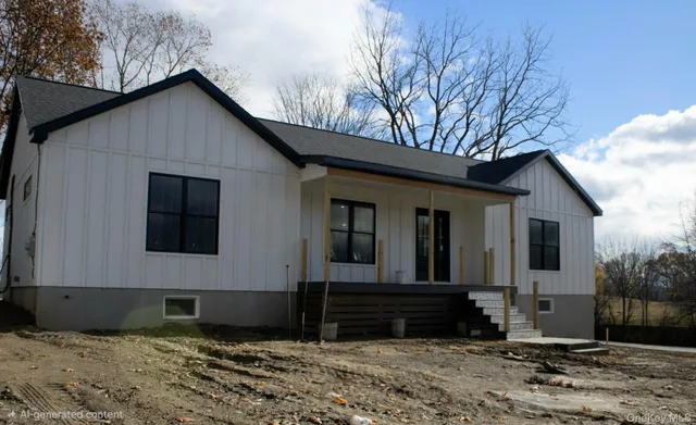 a front view of a house