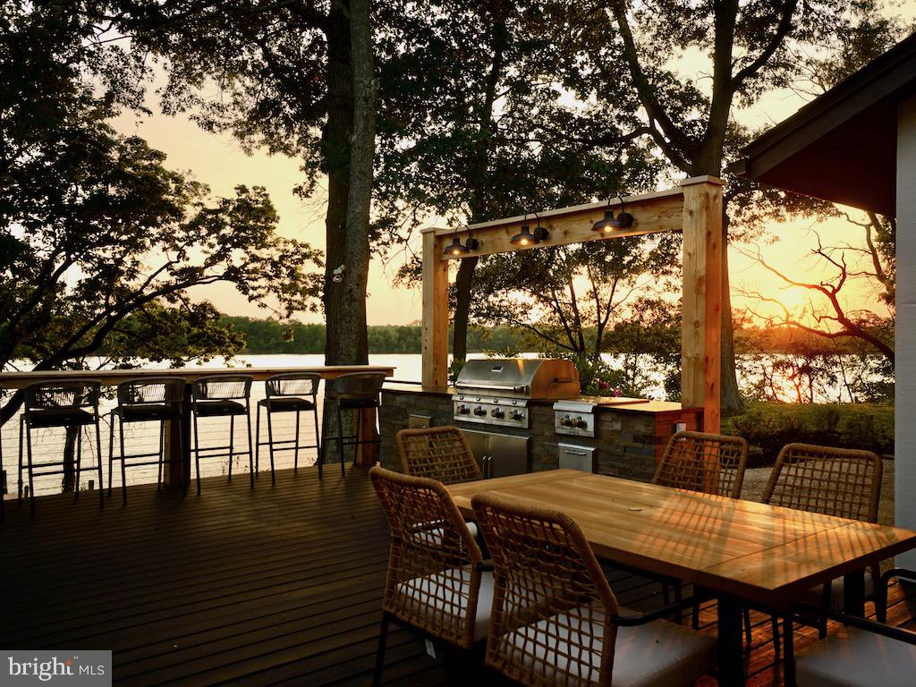 10108 3rd Point Road Chestertown, MD 21620 - Photo 6 of 123 Enjoy the sunset from your outdoor kitchen