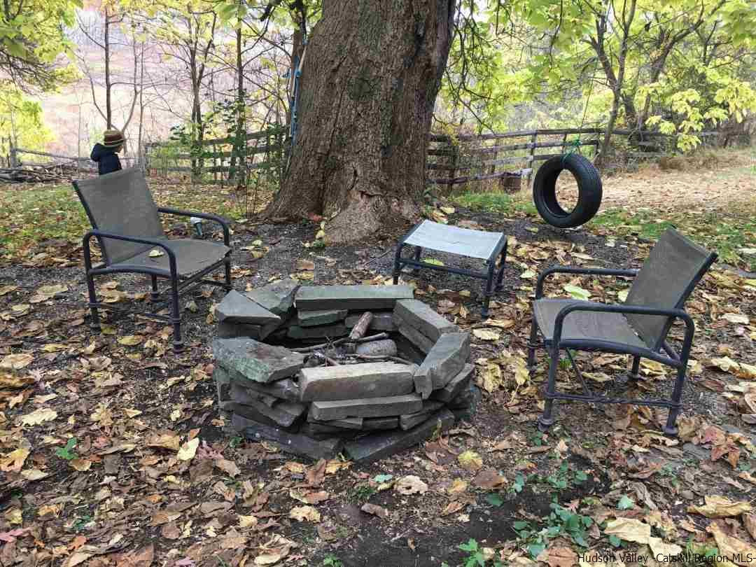 163 Churchland Road Saugerties, NY 12477 - Photo 16 of 20 a view of a chairs and table in backyard