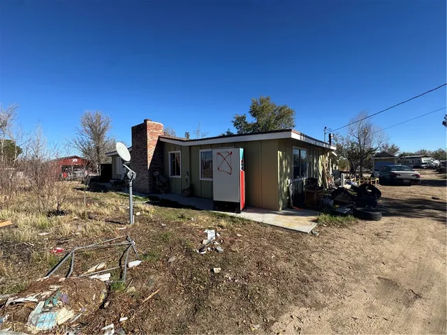 a view of a house with a patio