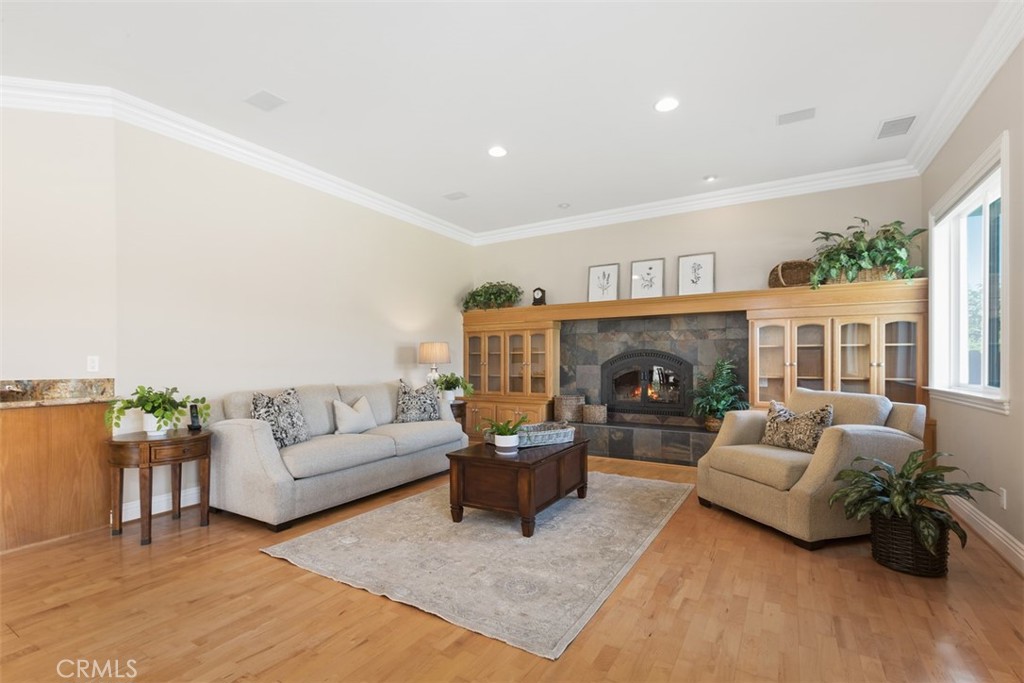 23505 Carancho Road Temecula, CA 92590 - Photo 10 of 73 a living room with furniture and a fireplace