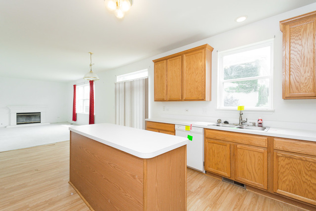 1605 Manhattan Street Bolingbrook, IL 60490 - Photo 18 of 29 a kitchen with a sink a window and cabinets