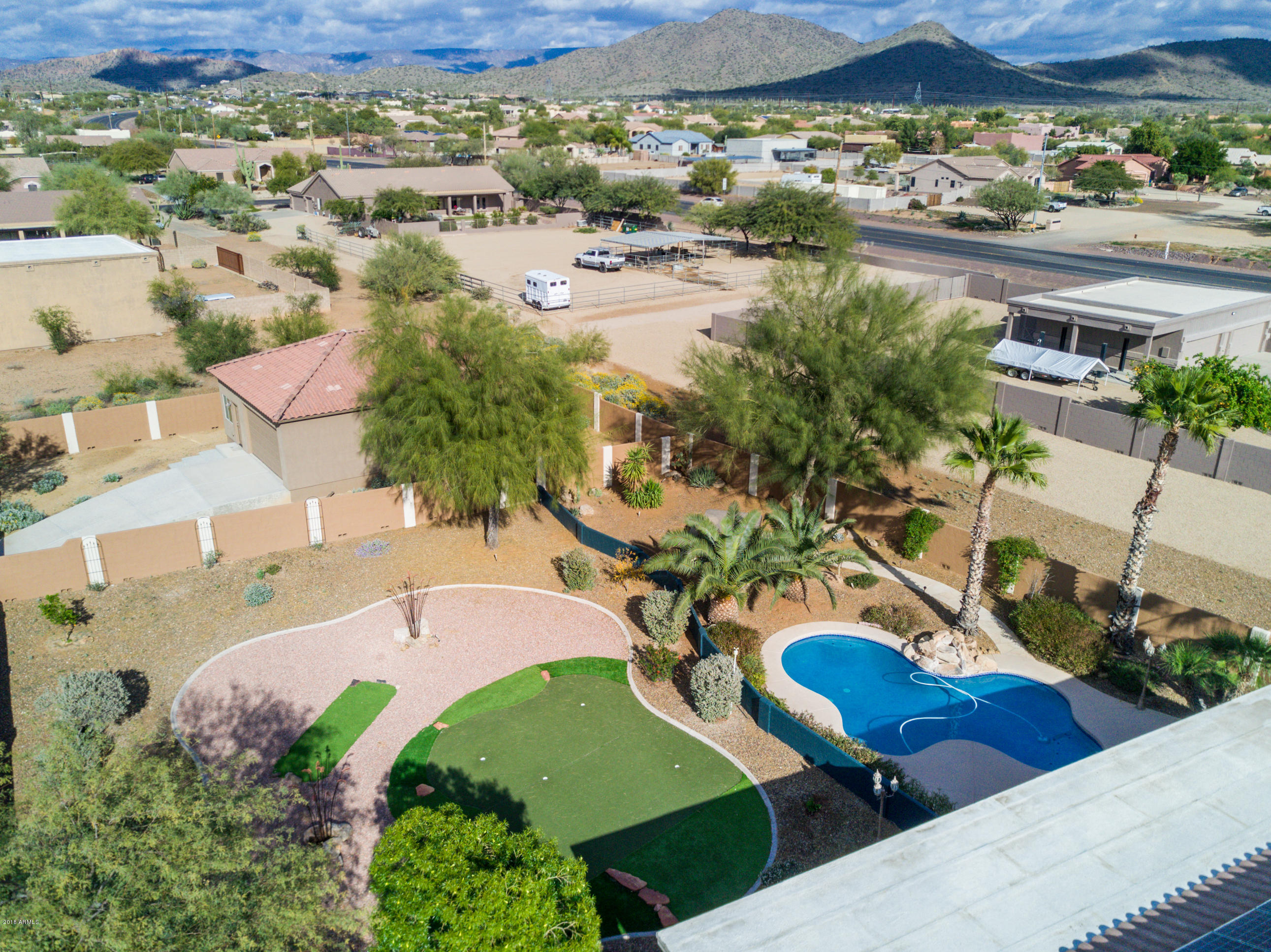 500 East Irvine Road Phoenix, AZ 85086 - Photo 33 of 35 Back yard aerial