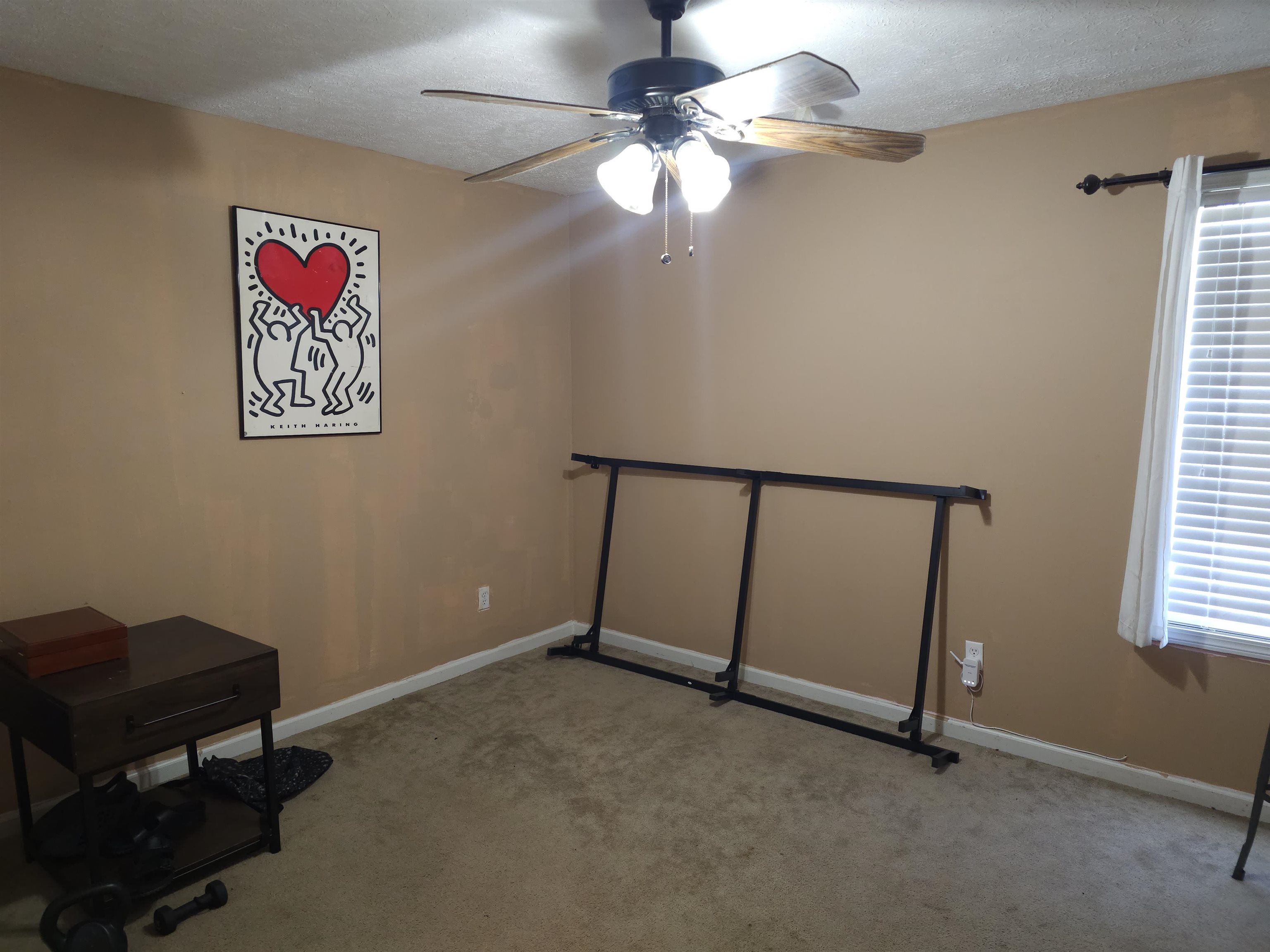 109 Sebastian Drive Jackson, TN 38305 - Photo 18 of 24 Unfurnished office with ceiling fan, light carpet, and a textured ceiling