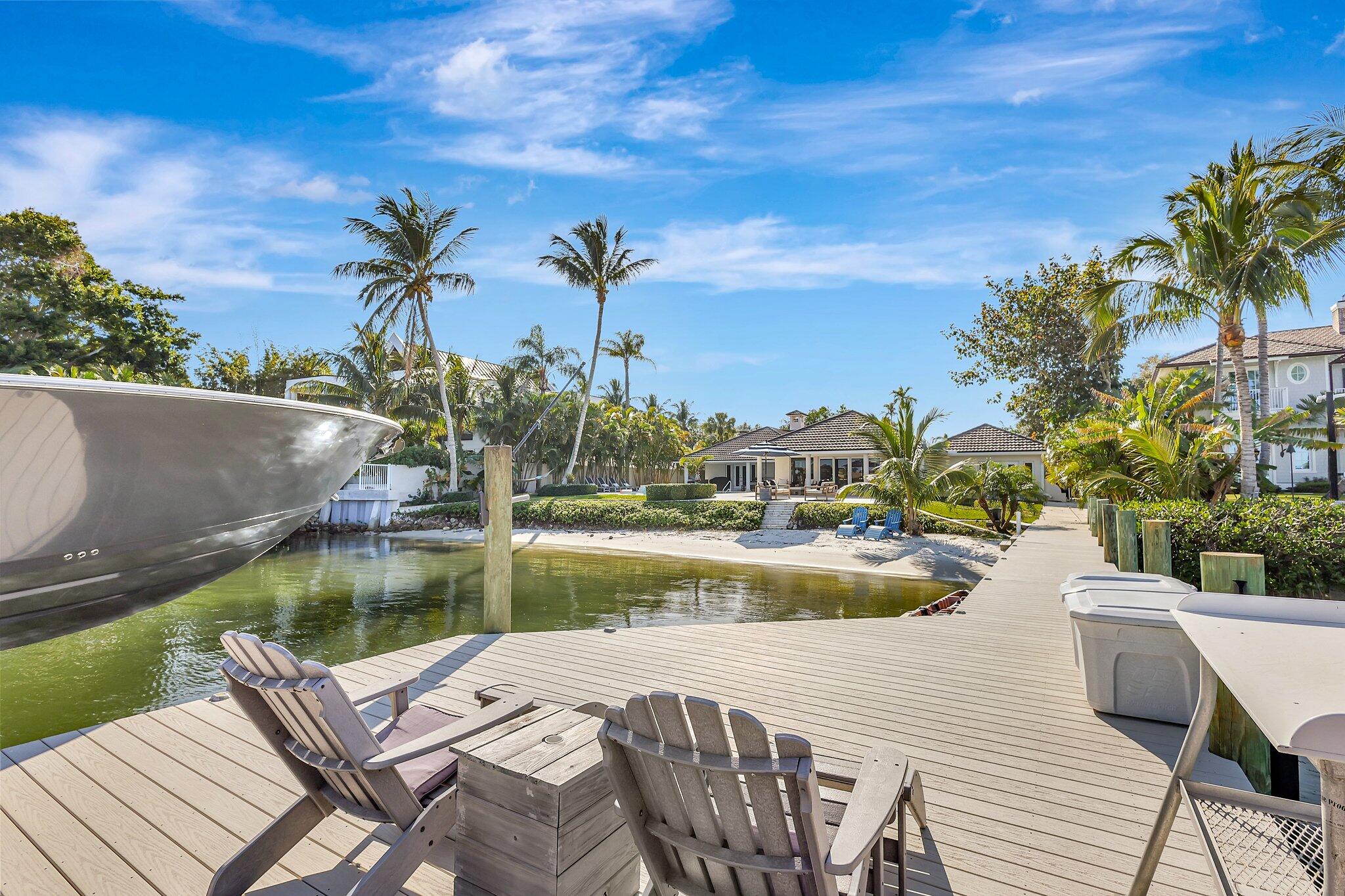 18896 Point Drive Tequesta, FL 33469 - Photo 8 of 62 Rear view from Dock