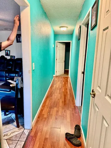 a view of an entryway with staircase