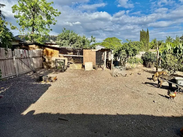 a view of a terrace with water view