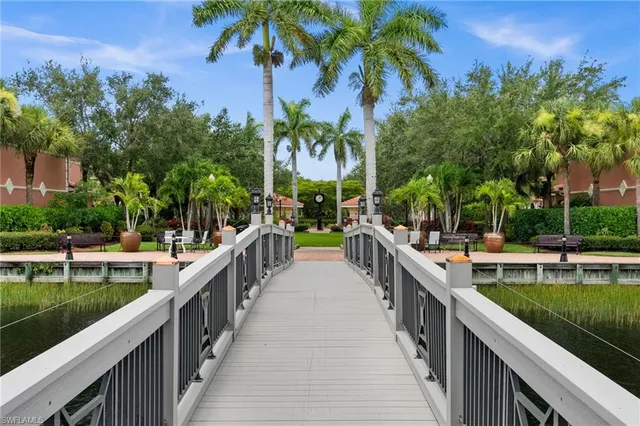 a view of a lake with a big yard