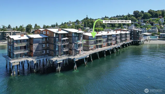 a view of building with outdoor space and seating area