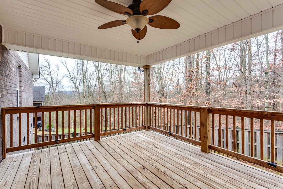 6067 Whisper Ridge Lane Corryton, TN 37721 - Photo 32 of 35 a view of balcony with wooden floor