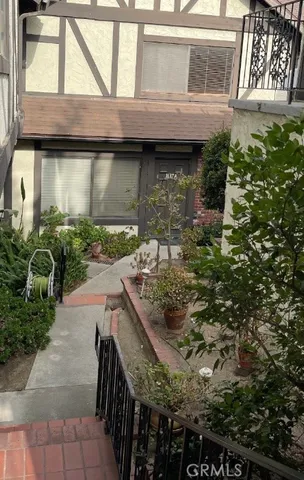 a view of a house with a balcony