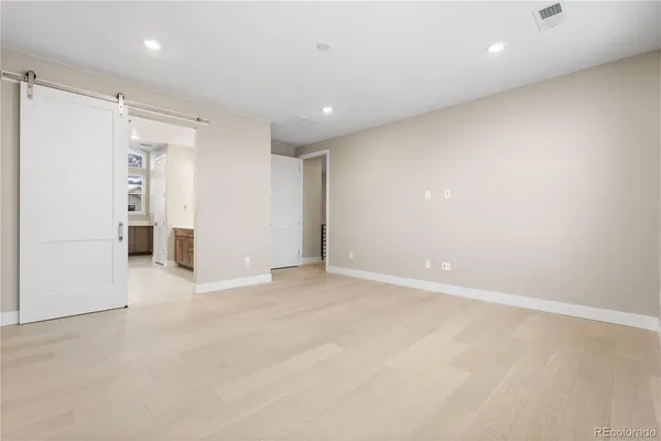 a view of an empty room