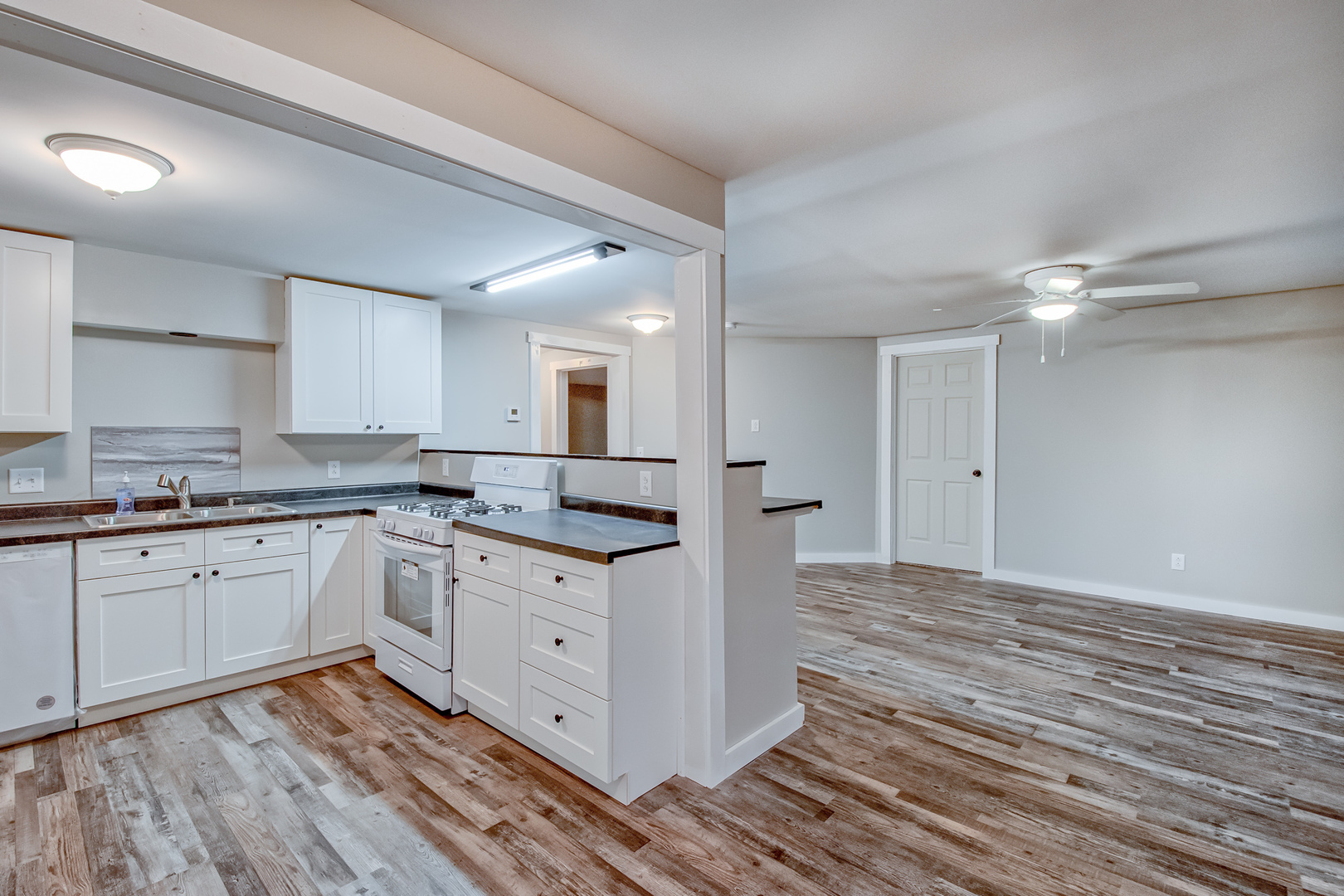 26769 North Genesee Street Wauconda, IL 60084 - Photo 4 of 16 a large kitchen with kitchen island white cabinets and sink