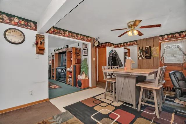 a view of a storage and utility room