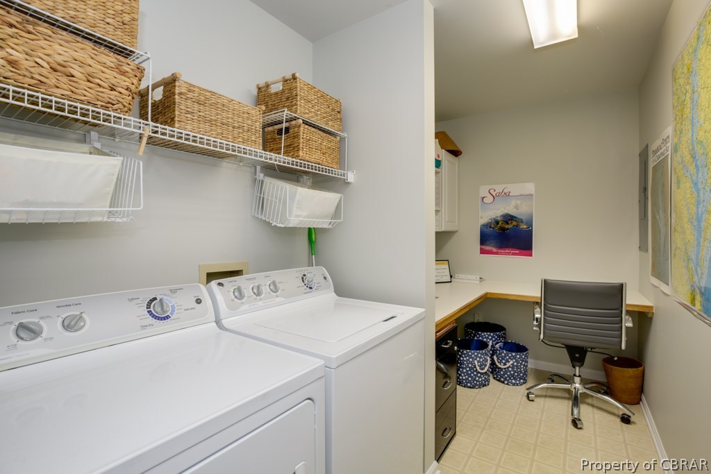 63 Mariners Point Lane, Unit A Hartfield, VA 23071 - Photo 18 of 29 Large utility room with office
