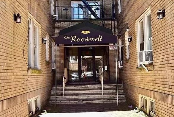 a view of entrance door of the building