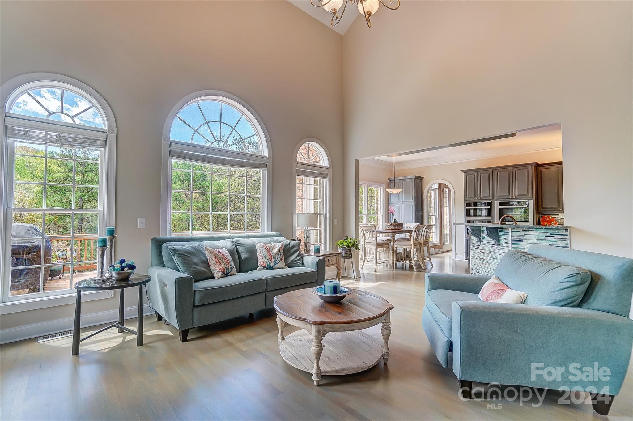922 Cove Point Lane Tega Cay, SC 29708 - Photo 9 of 48 a living room with furniture and a large window