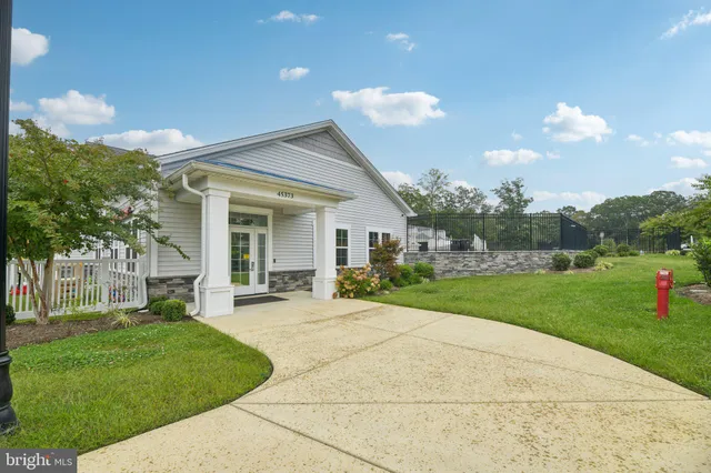 a view of a park with slide
