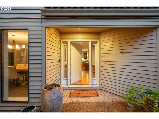 a view of front door