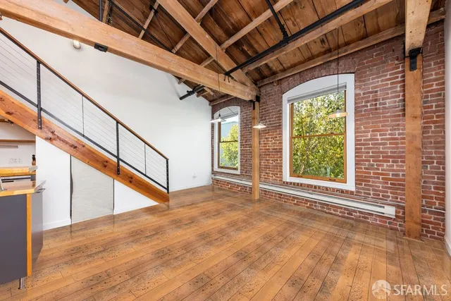 a view of an entryway with a room