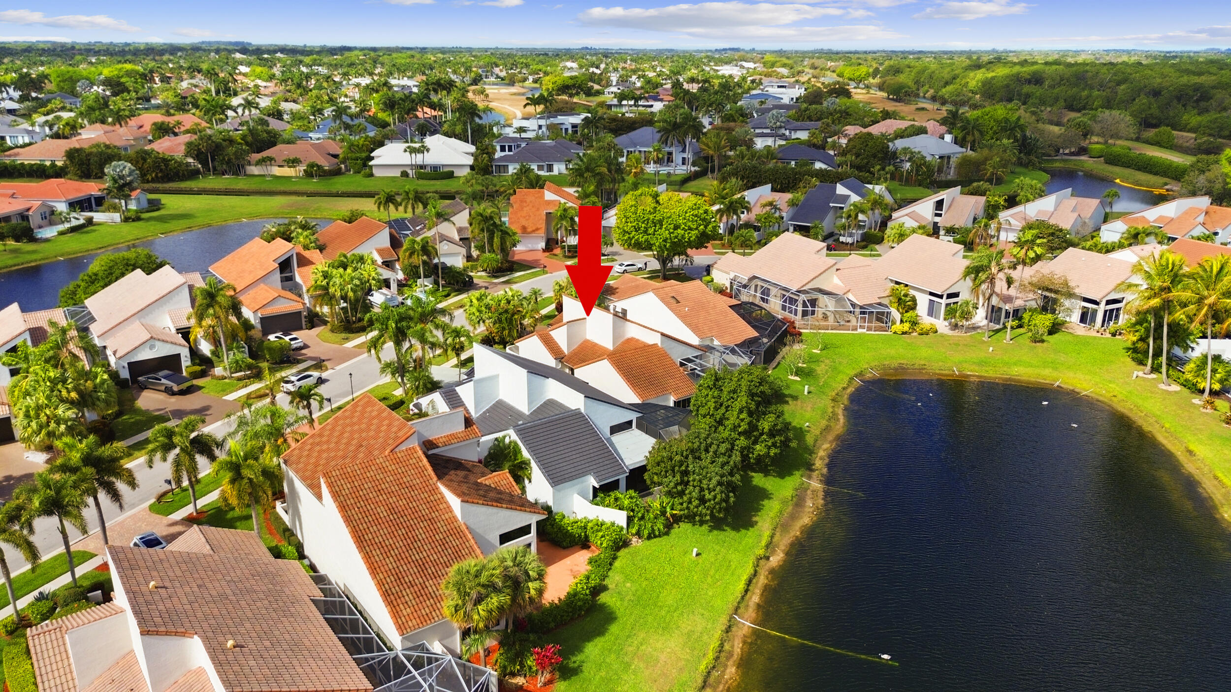 17192 Newport Club Drive Boca Raton, FL 33496 - Photo 69 of 72 an aerial view of residential houses with outdoor space and street view