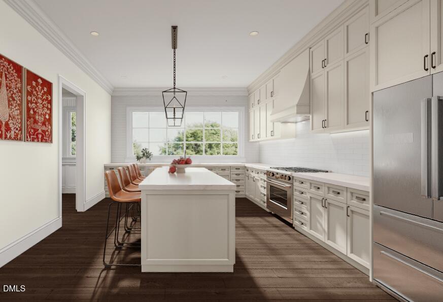 1323 Chester Road Raleigh, NC 27608 - Photo 8 of 20 a kitchen with stainless steel appliances granite countertop a sink stove and refrigerator