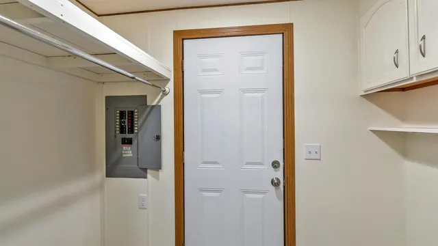 a view of a front door