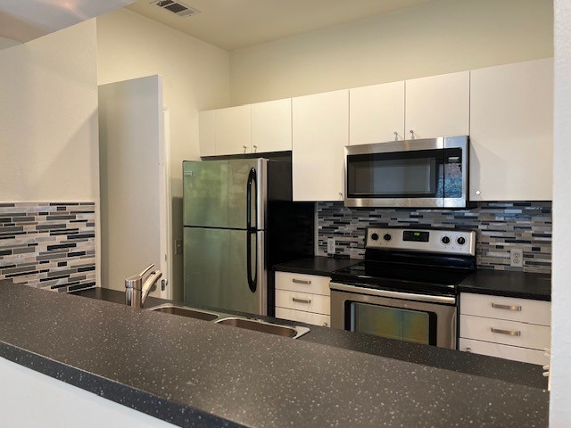 802 South 1st Street, Unit 117 Austin, TX 78704 - Photo 10 of 31 a kitchen with appliances a sink and cabinets