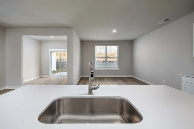 a close view of sink and tap